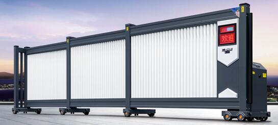 财门电动平移门尽显康有为纪念小学的高贵气质